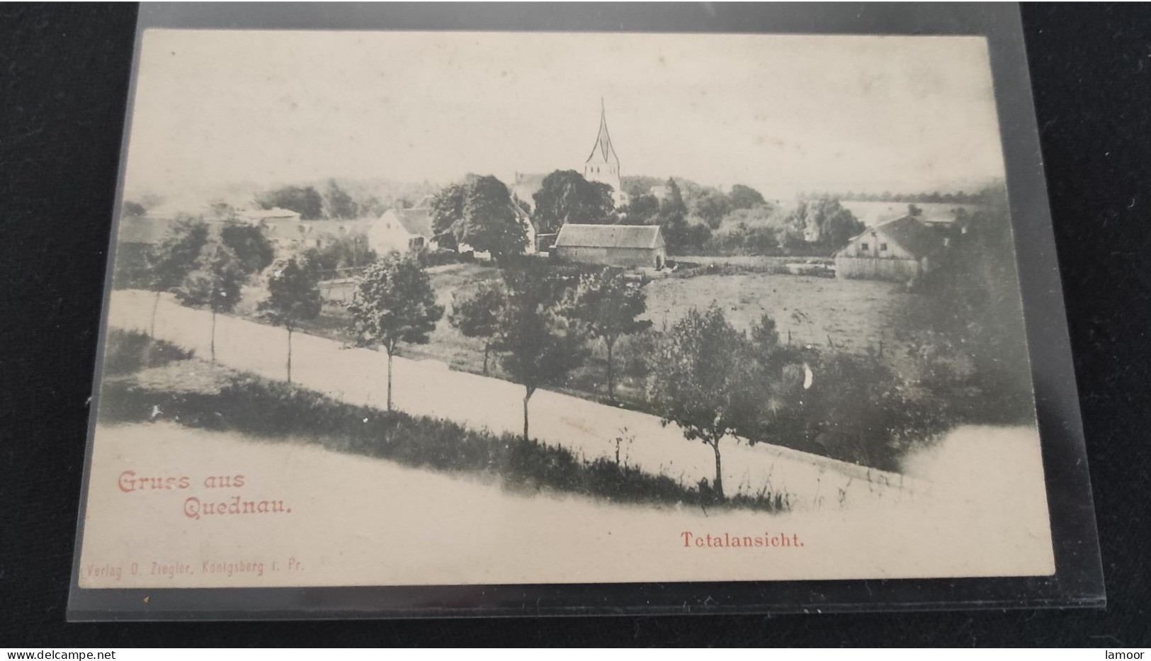 Quednau  Ostprußen Original Postkarte (jetz Severnaja Gora) - Litauen