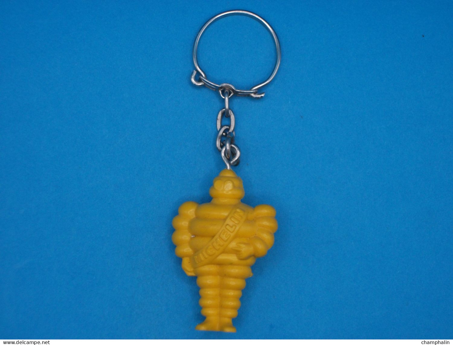 Porte-clé Plastique - Pneus Michelin - Bibendum Jaune - Accessoires Auto Pneumatiques Caoutchouc Automobile Voiture - Key-rings