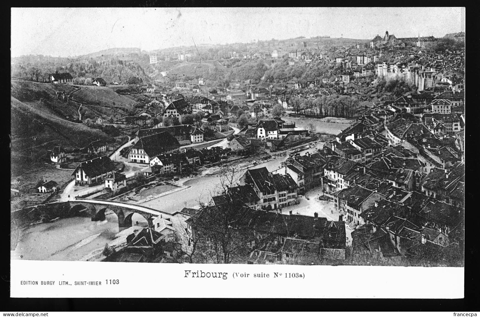 14575 - SUISSE - FRIBOURG - DOS NON DIVISE - Fribourg