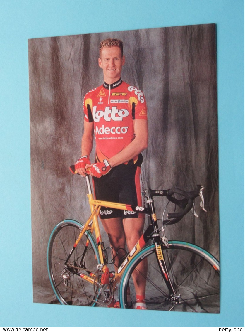 Rik VERBRUGGHE > LOTTO - ADECCO Team ( Zie / Voir SCANS ) Format CP ( Edit.: Print 2001 ) ! - Wielrennen