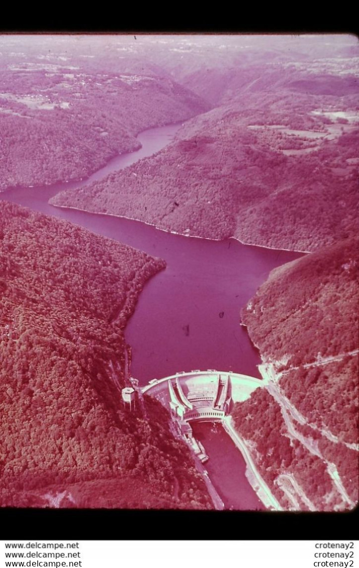 Photo Diapo Diapositive Slide La France Aérienne N°89 Le BARRAGE De CHASTANG Sur La Dordogne VOIR ZOOM - Dias