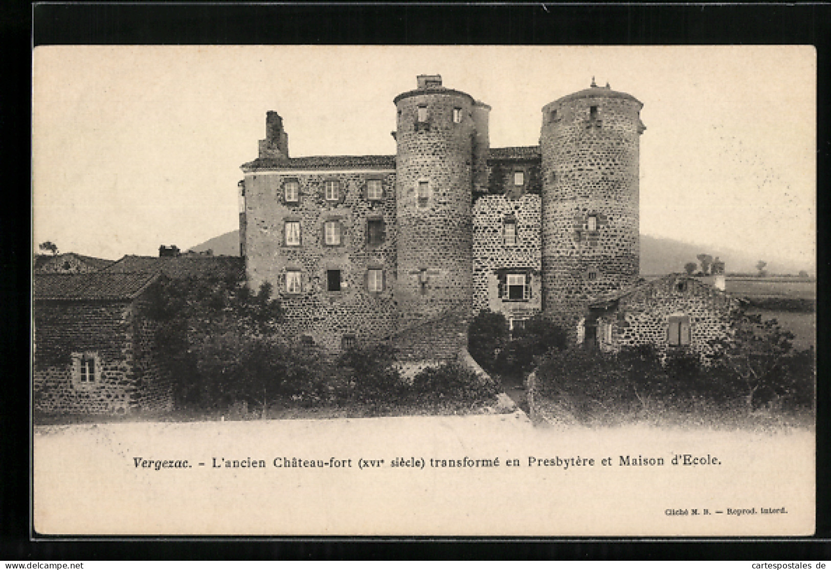 CPA Vergezac, L`ancien Chateau-fort  - Otros & Sin Clasificación