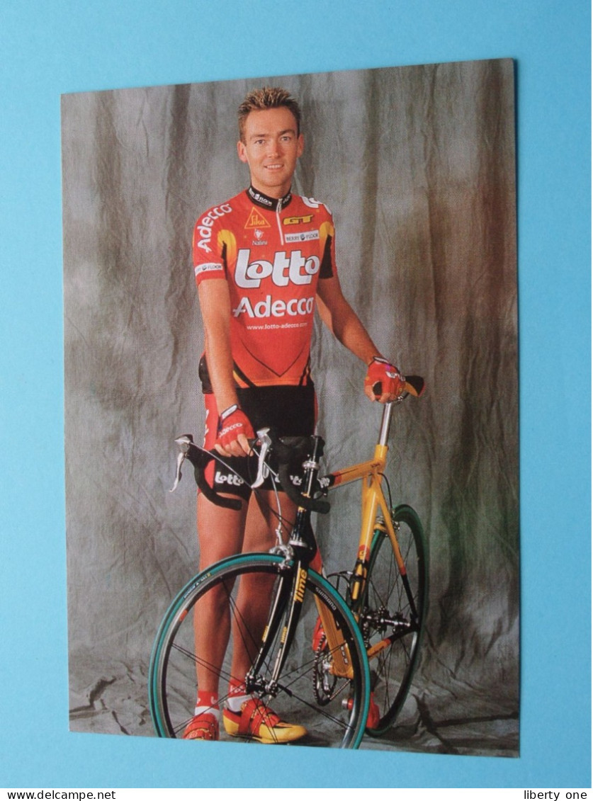 Mario AERTS > LOTTO - ADECCO Team ( Zie / Voir SCANS ) Format CP ( Edit.: Print 2001 ) ! - Cycling