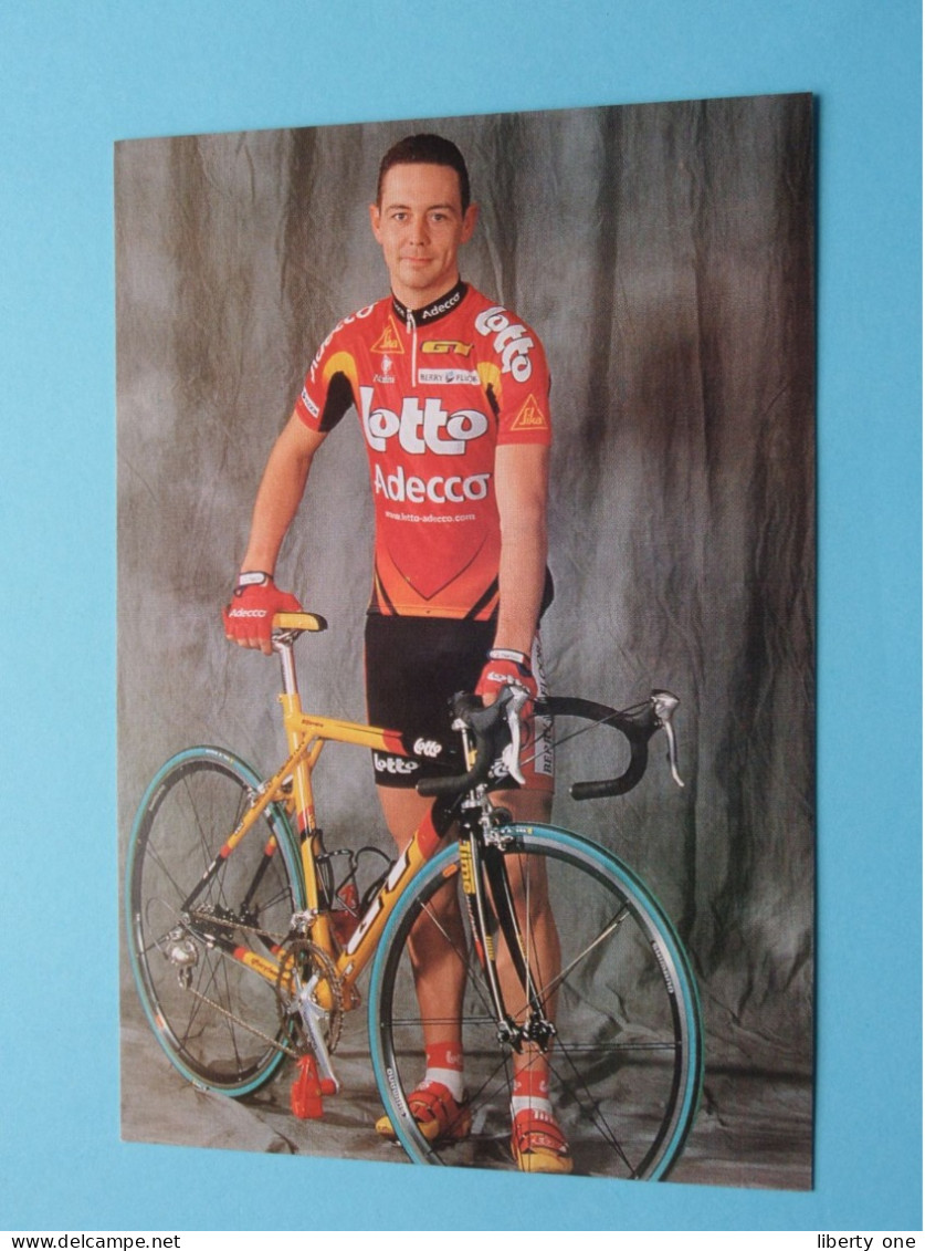 Fabien DE WAELE > LOTTO - ADECCO Team ( Zie / Voir SCANS ) Format CP ( Edit.: Print 2001 ) ! - Ciclismo