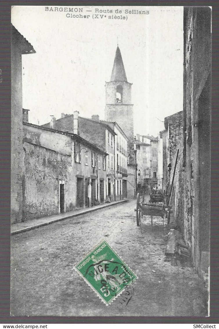 Bargemon, Route De Saillans, Clocher (A17p24) - Bargemon