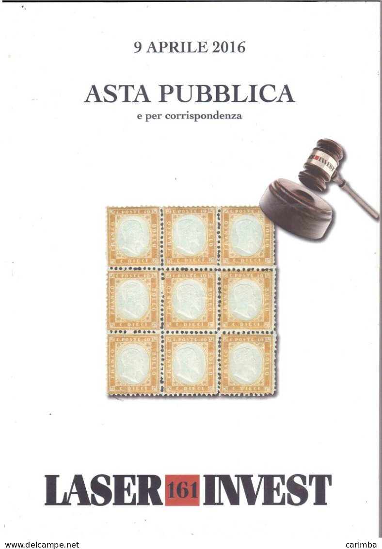 LASER 161 INVEST ASTA PUBBLICA 9 APRILE 2016 - Catalogues For Auction Houses