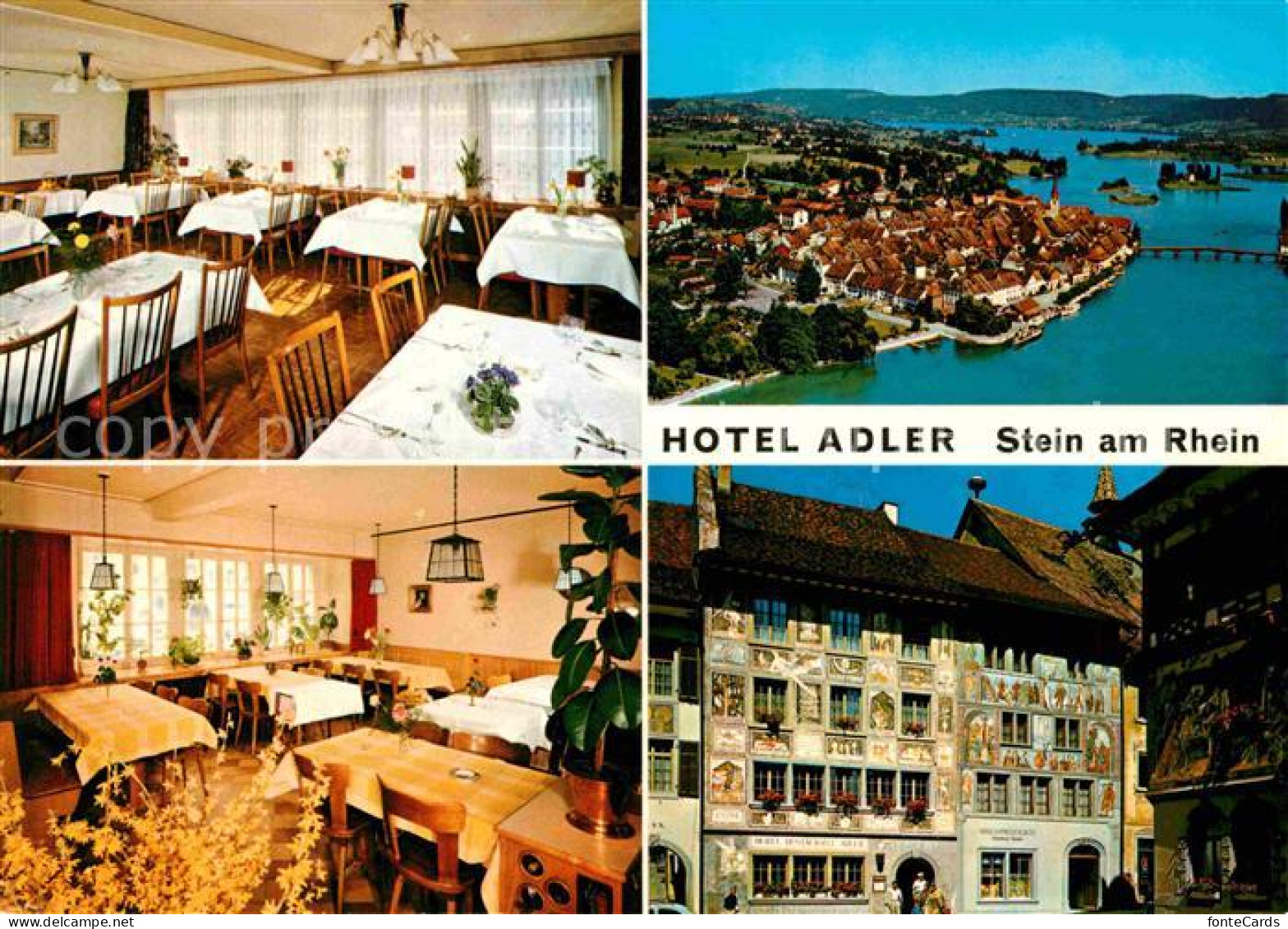 12719331 Stein Rhein Hotel Adler Restaurant Fassadenmalerei Historisches Gebaeud - Sonstige & Ohne Zuordnung