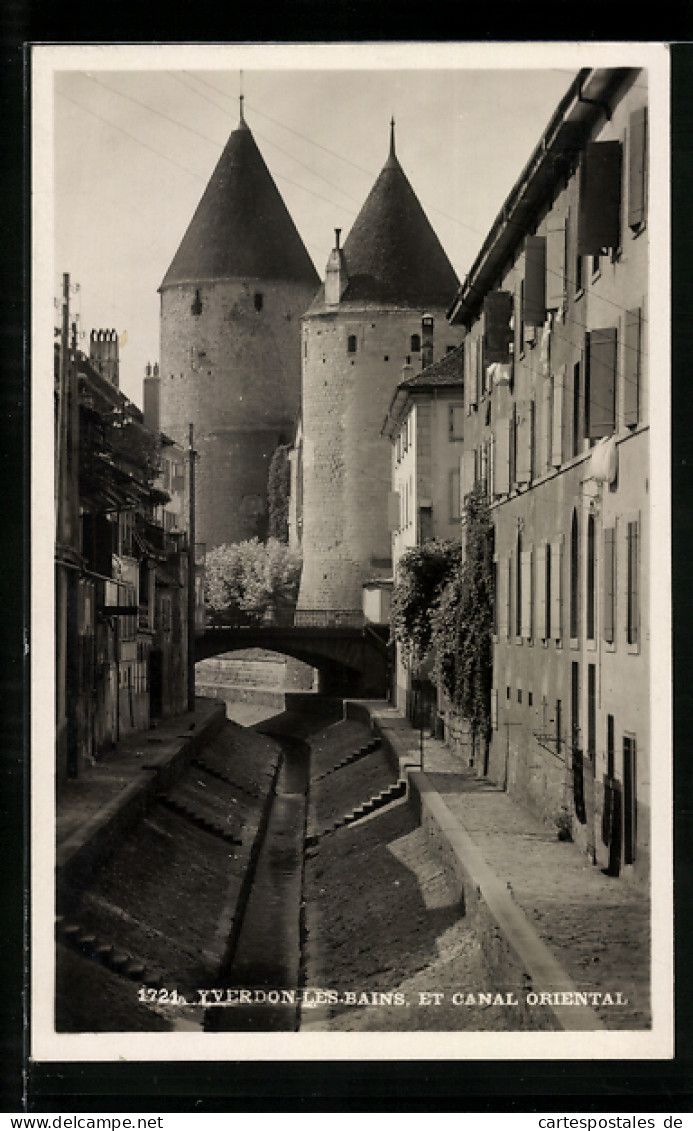 AK Yverdon-les-Bains, Le Canal Oriental  - Yverdon-les-Bains 