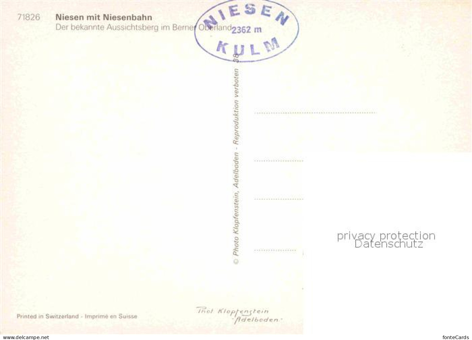 12716858 Muelenen Bergbahn Zum Niesen Berner Alpen Muelenen - Other & Unclassified