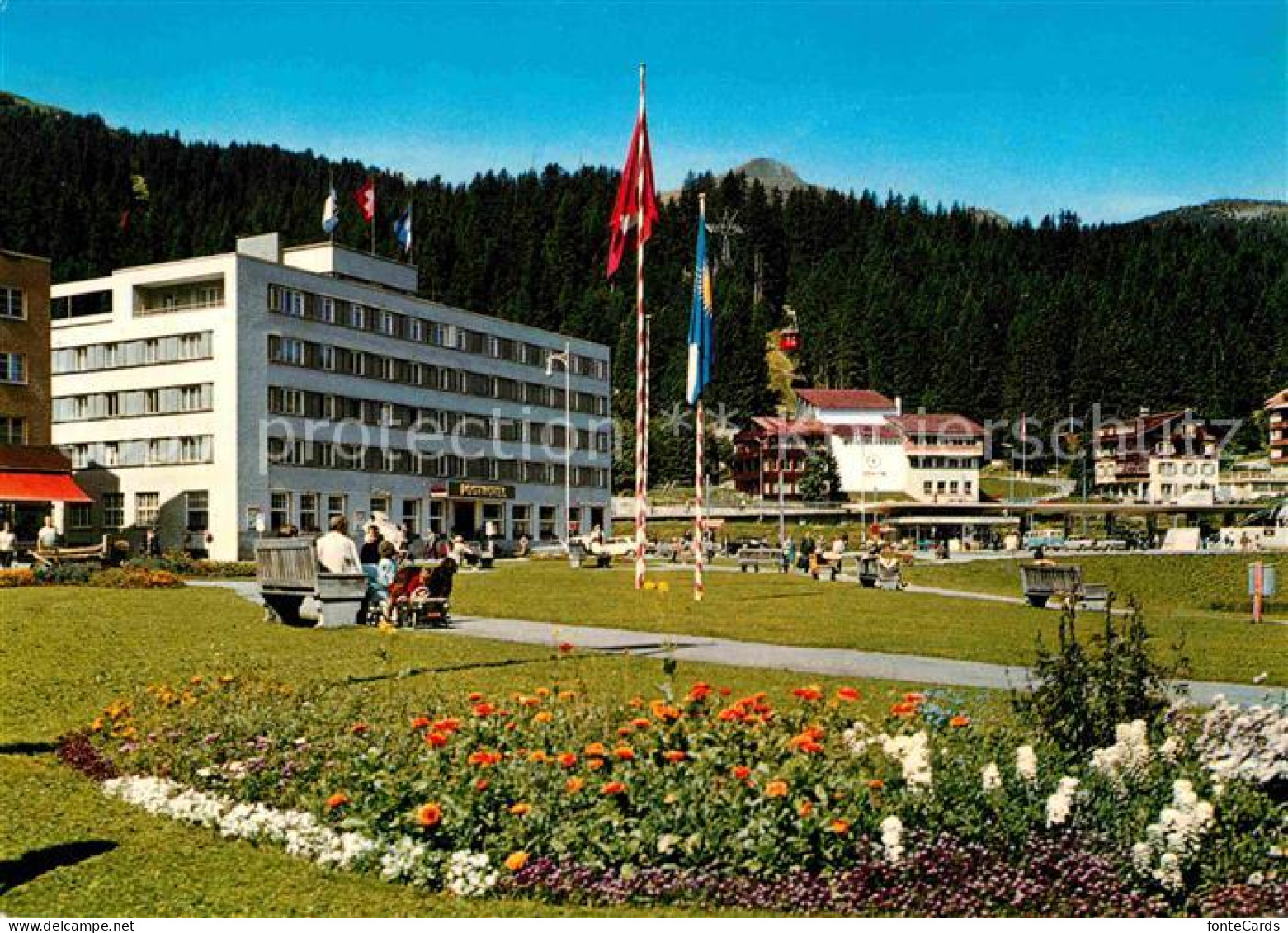 12716648 Arosa GR Posthotel Und Talstation LAW Arosa - Autres & Non Classés