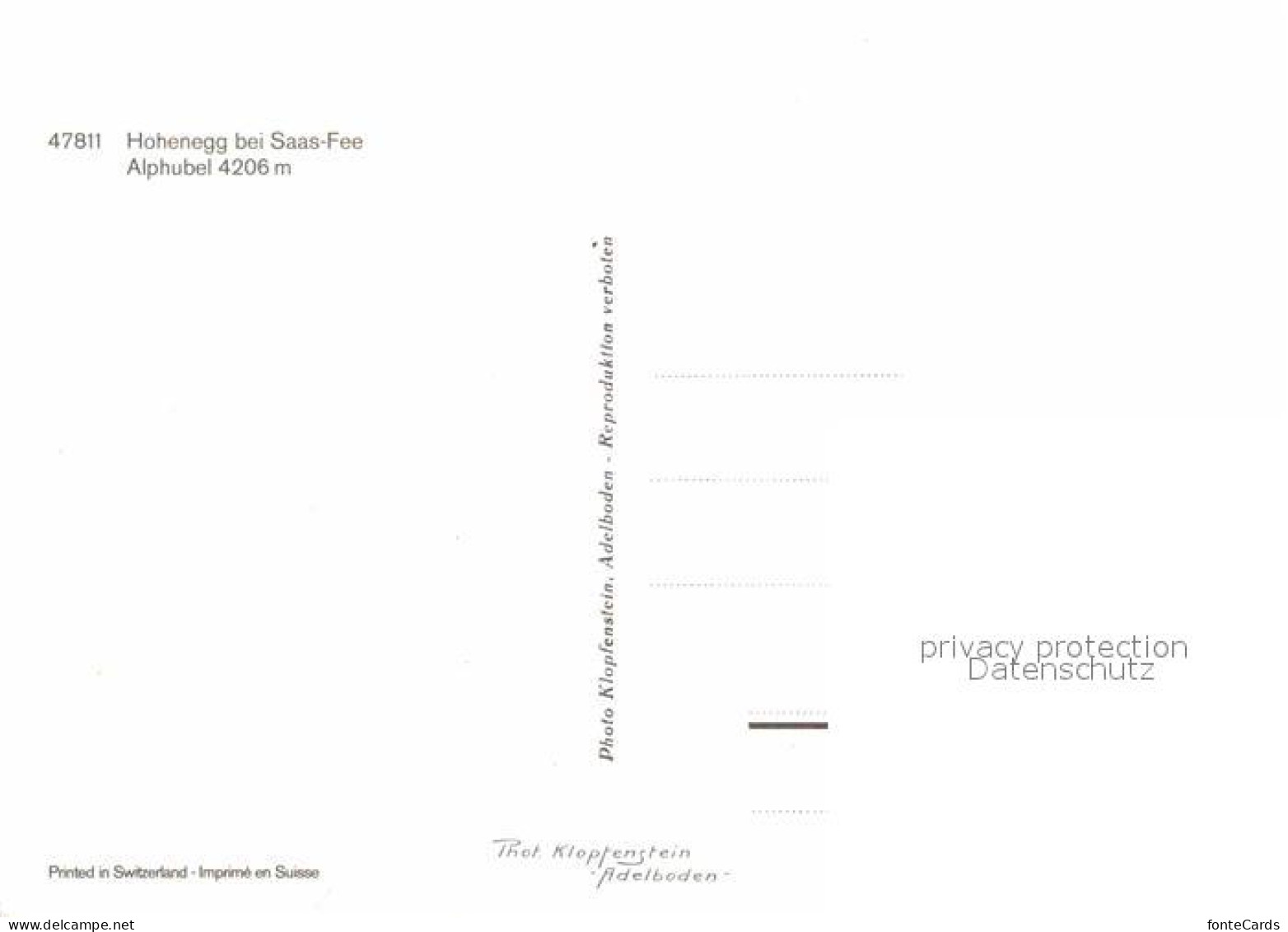 12716530 Saas-Fee Hohenegg Alphubel Saas Fee - Other & Unclassified