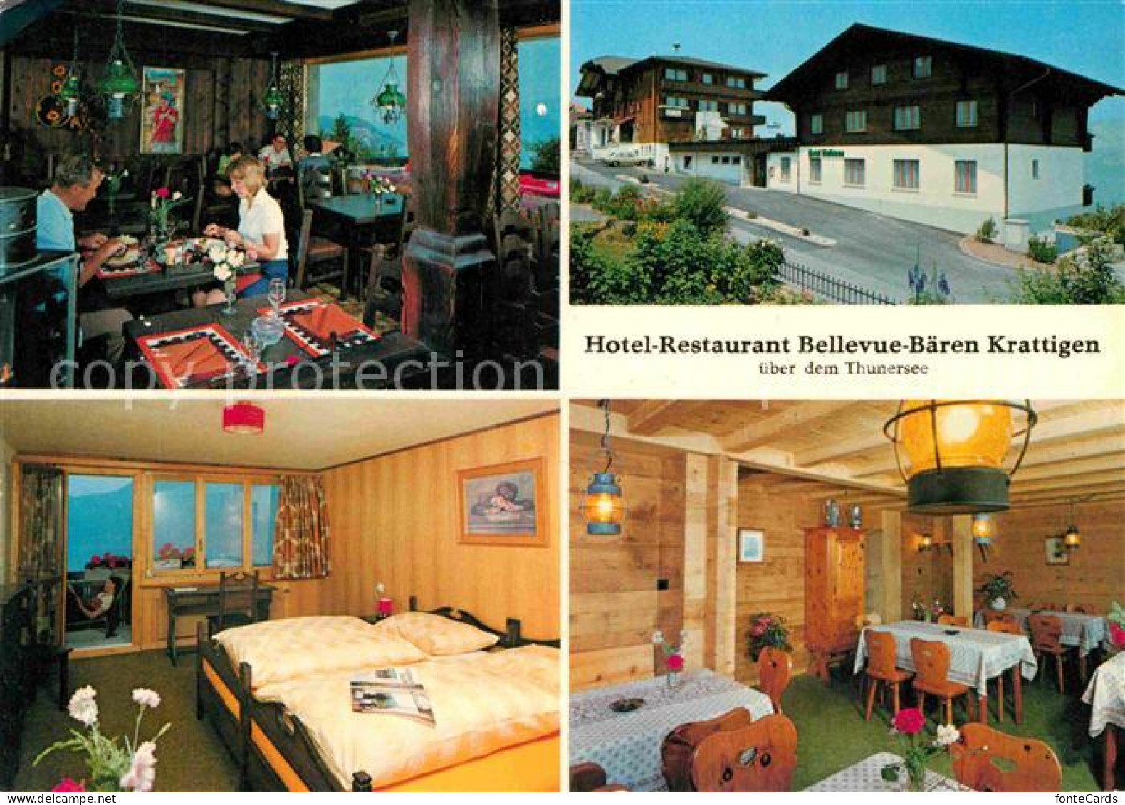 12715814 Krattigen Hotel Restaurant Bellevue Baeren Speisekarte Krattigen - Other & Unclassified