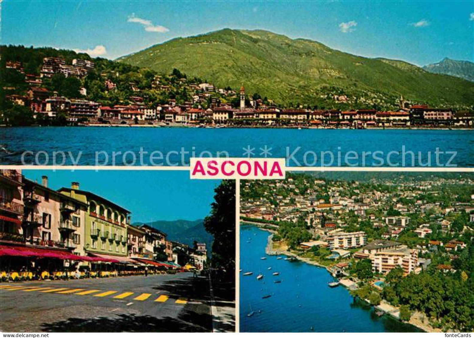 12715812 Ascona TI Lago Maggiore Luftaufnahme Panorama Ascona - Otros & Sin Clasificación