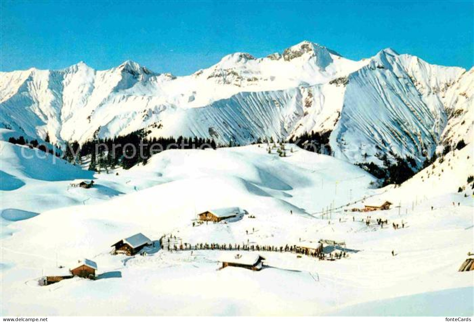 12715801 Frutigen BE Skiparadies Elsigenalp Untere Alp Skilift Berghaus Weisse F - Other & Unclassified