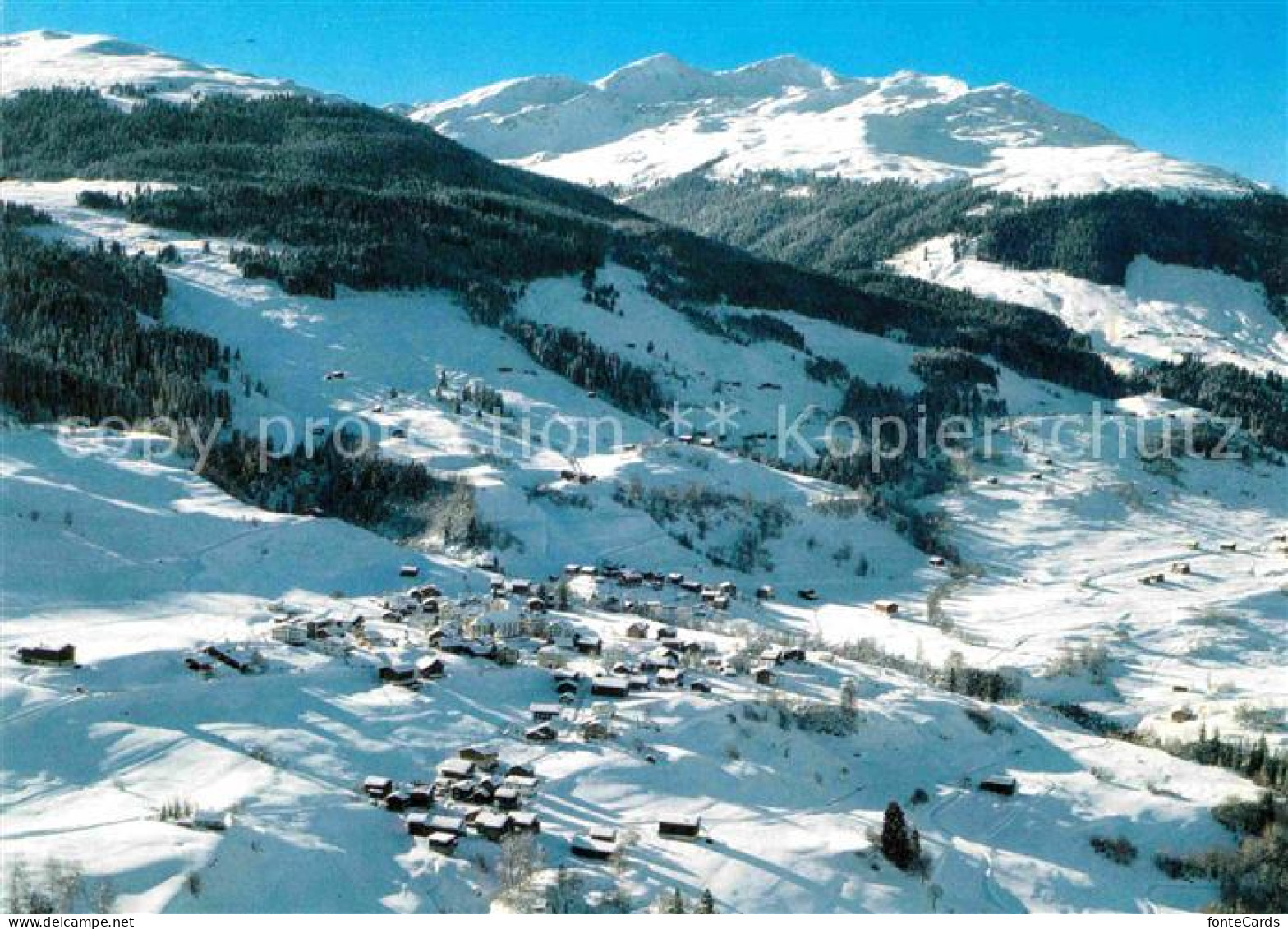 12715724 Obersaxen GR Piz Titschal Winter Obersaxen - Sonstige & Ohne Zuordnung