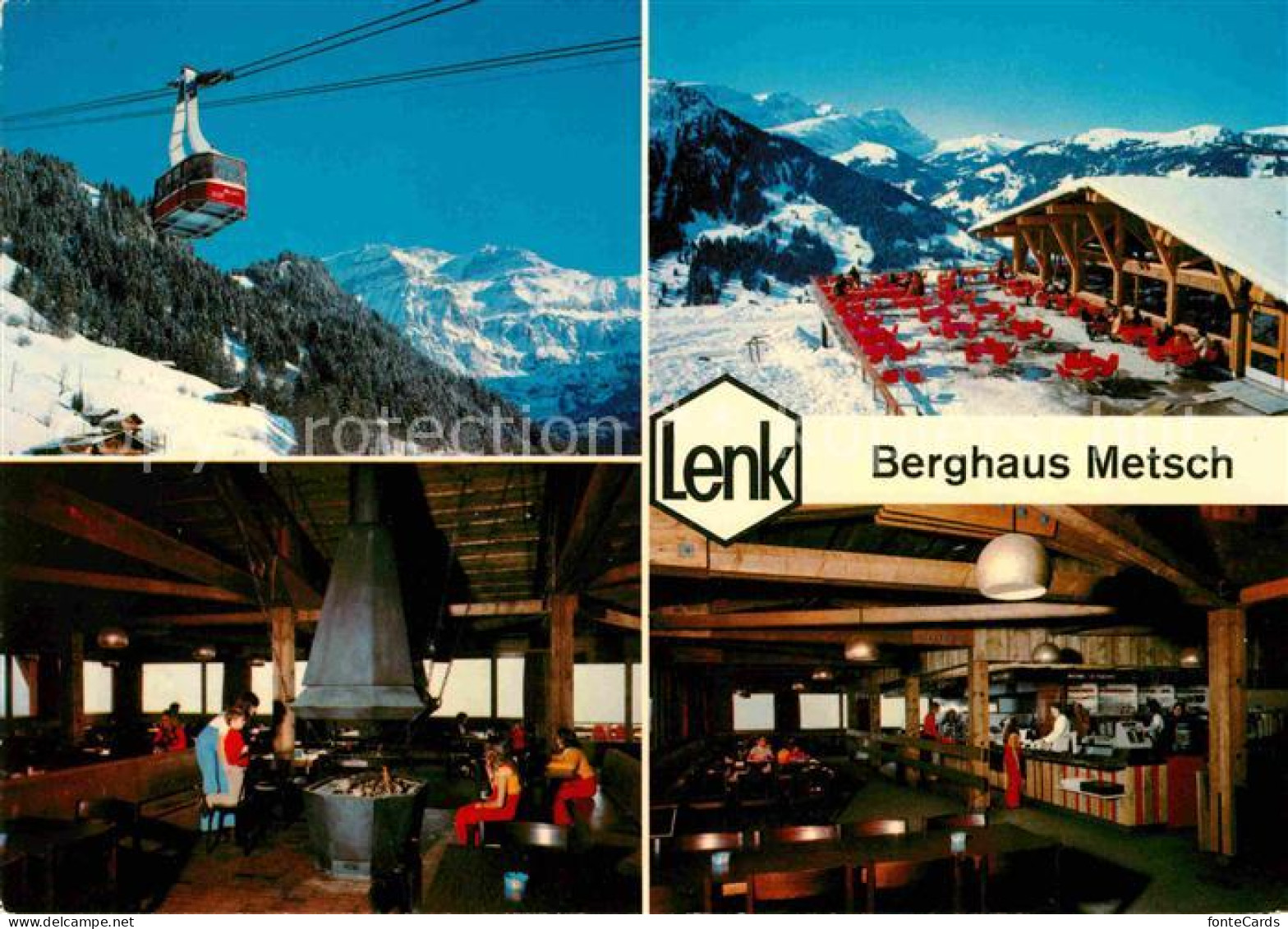 12715718 Lenk Simmental Berghaus Metsch Winter Seilbahn Lenk Simmental - Other & Unclassified