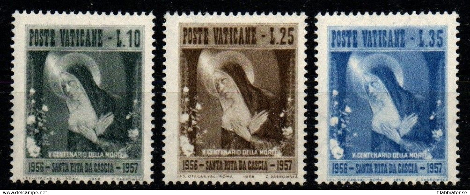 1956 - Vaticano 219/11 Santa Rita Da Cascia   ++++++ - Unused Stamps