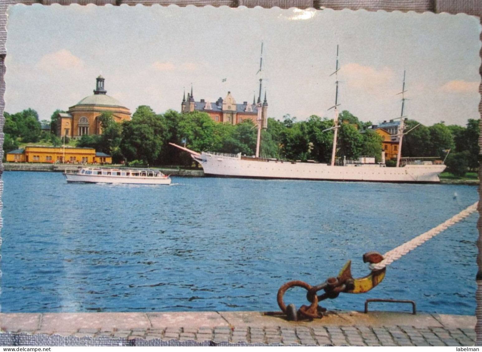 SWEDEN SVERIGE STOCKHOLM S/S CHAPMAN SKEPPSHOLMEN POSTCARD ANSICHTSKARTE CARTE POSTALE POSTKARTE CARTOLINA PHOTO CARD - Suecia