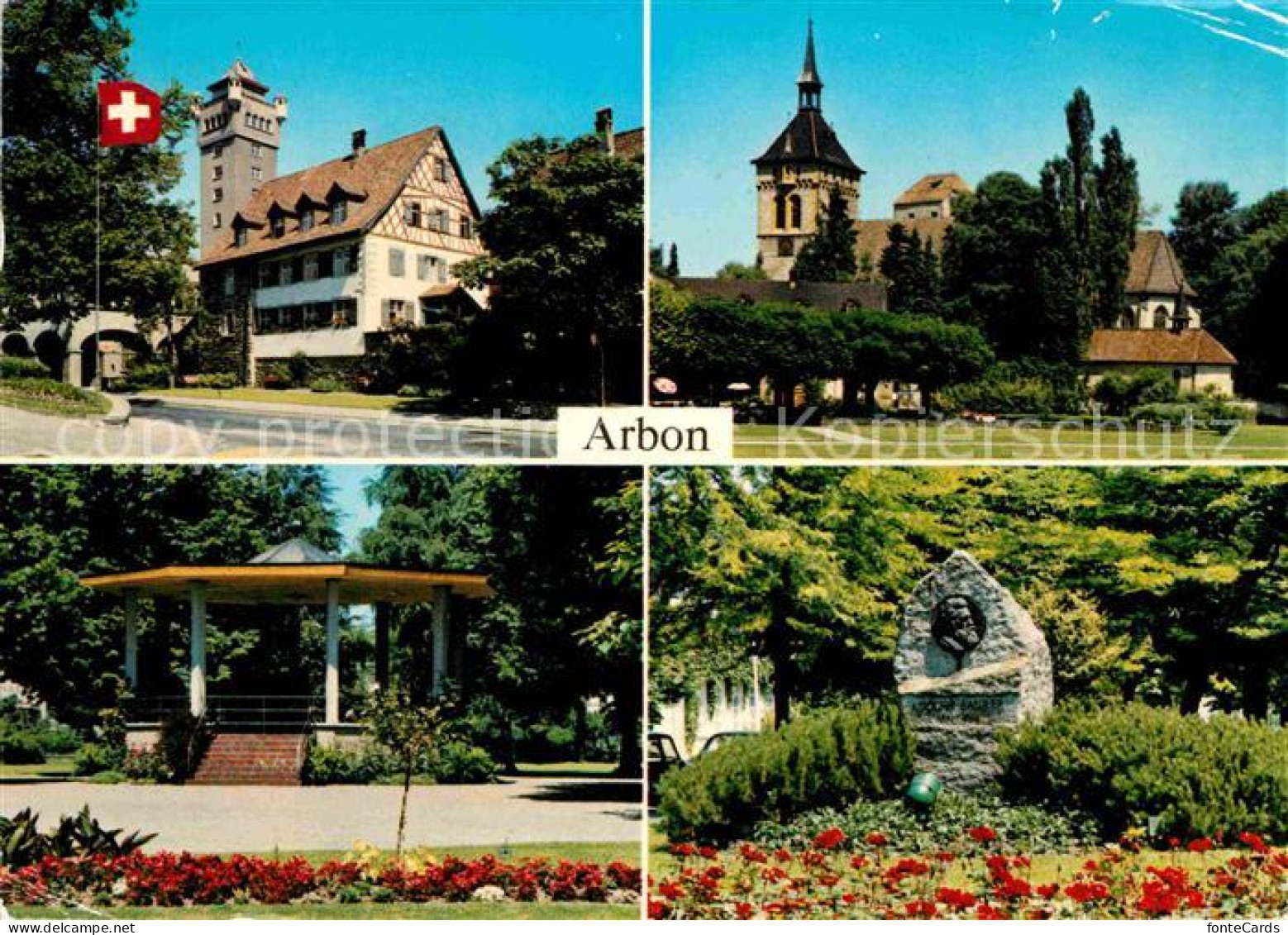 12715428 Arbon  TG Roemerhof Gallus-Kapelle Parkpavillon Adolph-Saurer-Denkmal  - Andere & Zonder Classificatie