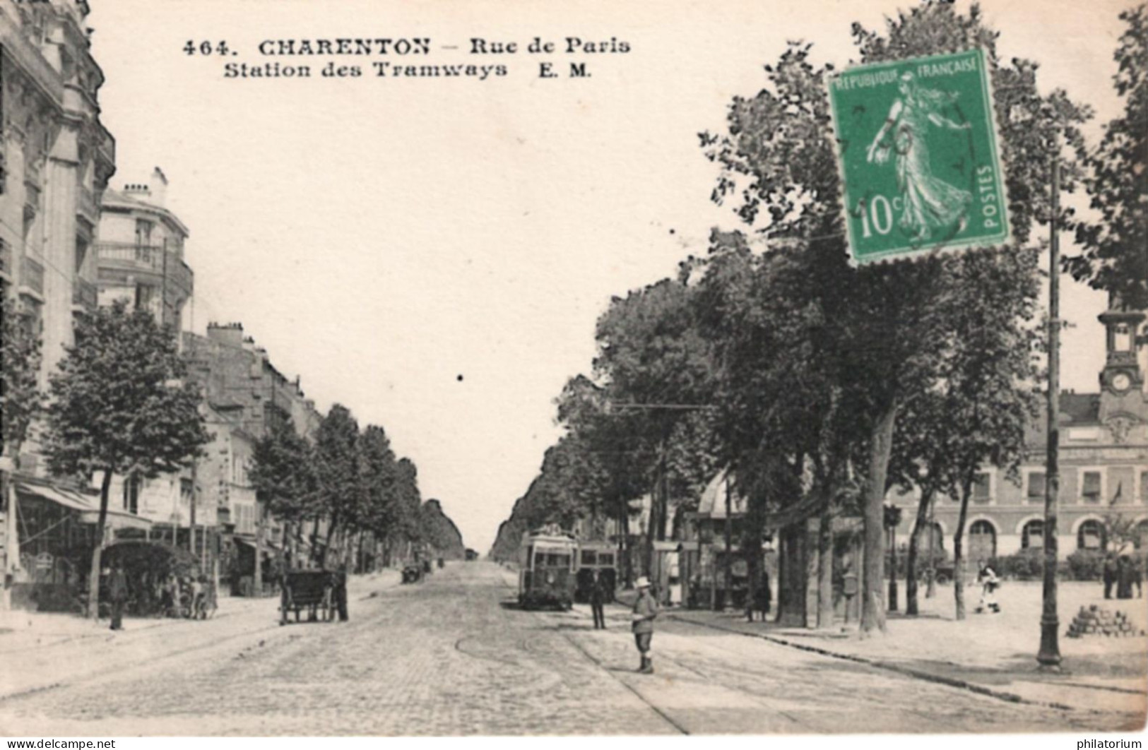 94  CHARENTON  Rue De Paris  Station Des Tramways - Charenton Le Pont