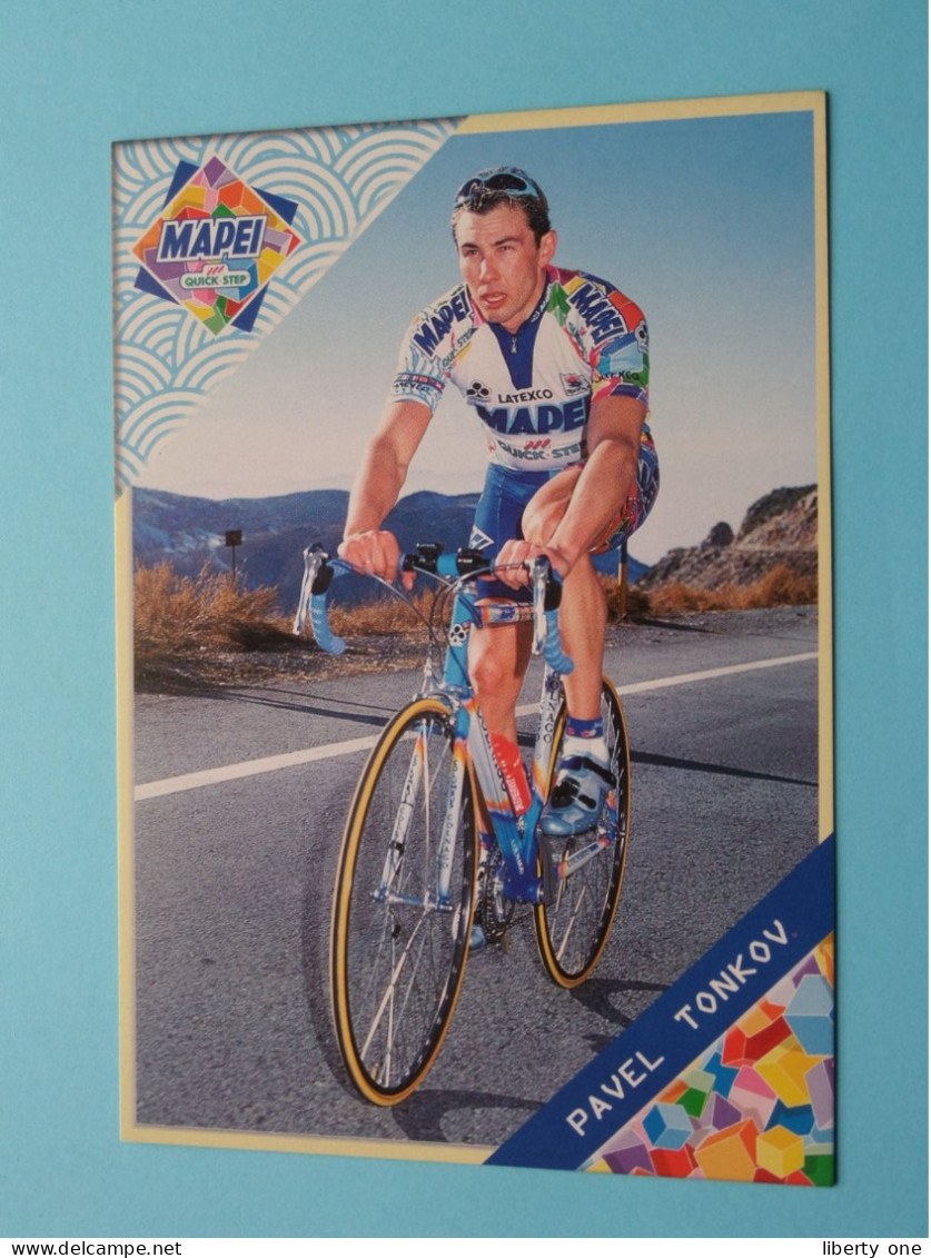 PAVEL TONKOV > MAPEI Quick Step CYCLING Team ( Zie / Voir SCANS ) Format CP ( Edit.: Sponsor 1999 ) ! - Cycling