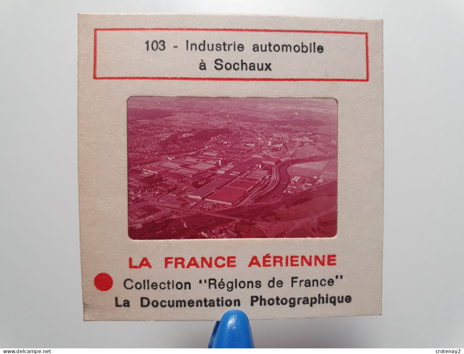 Photo Diapo Diapositive Slide La FRANCE Aérienne N°103 INDUSTRIE AUTOMOBILE PEUGEOT à SOCHAUX VOIR ZOOM - Diapositivas