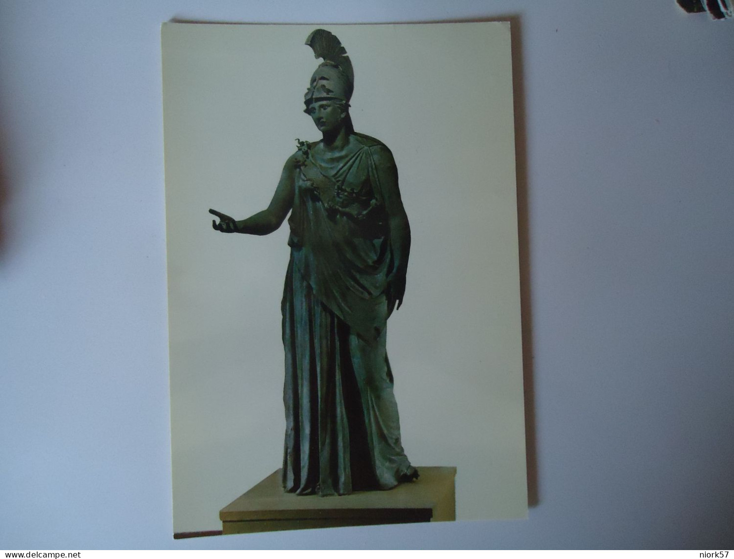 GREECE  POSTCARDS  MUSEUM STATUE ATHENA     FOR MORE PURCHASES 10% DISCOUNT - Grèce