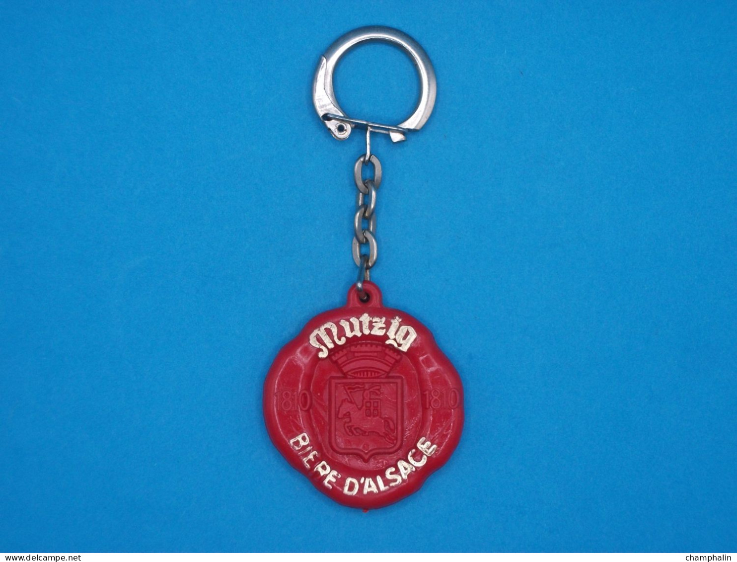 Porte-clé Plastique - Mützig - Bière D'Alsace - Années 50-60 Brasserie Sceau - Key-rings