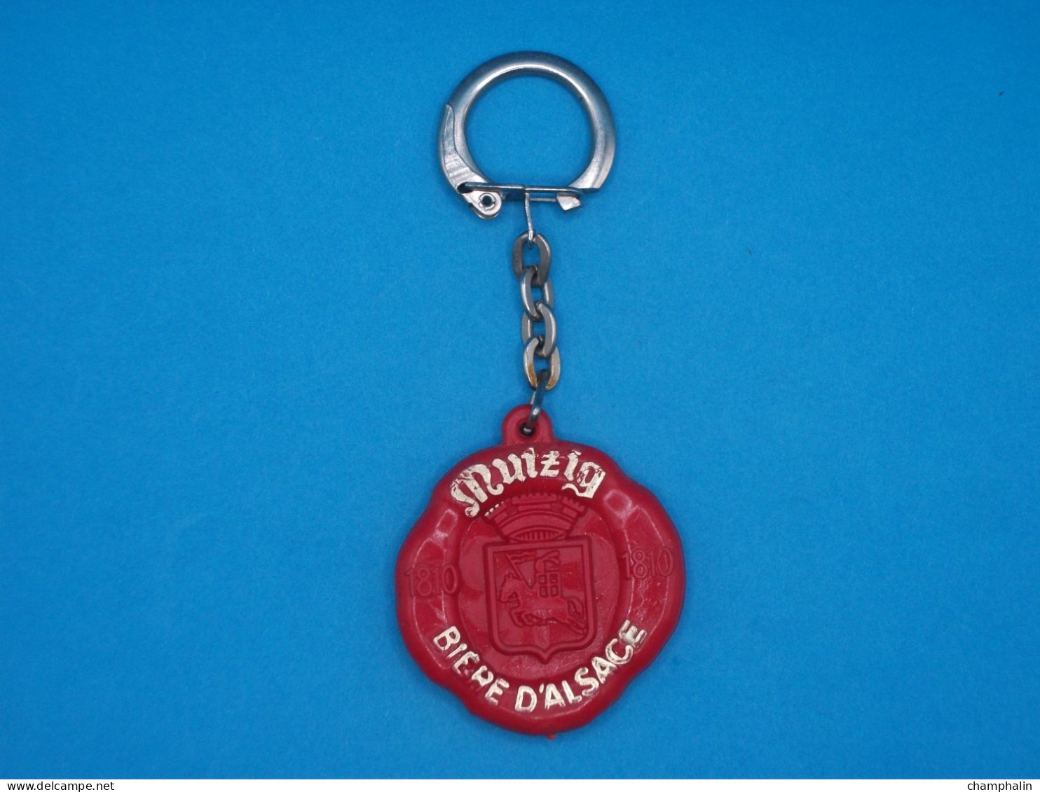 Porte-clé Plastique - Mützig - Bière D'Alsace - Années 50-60 Brasserie Sceau - Key-rings