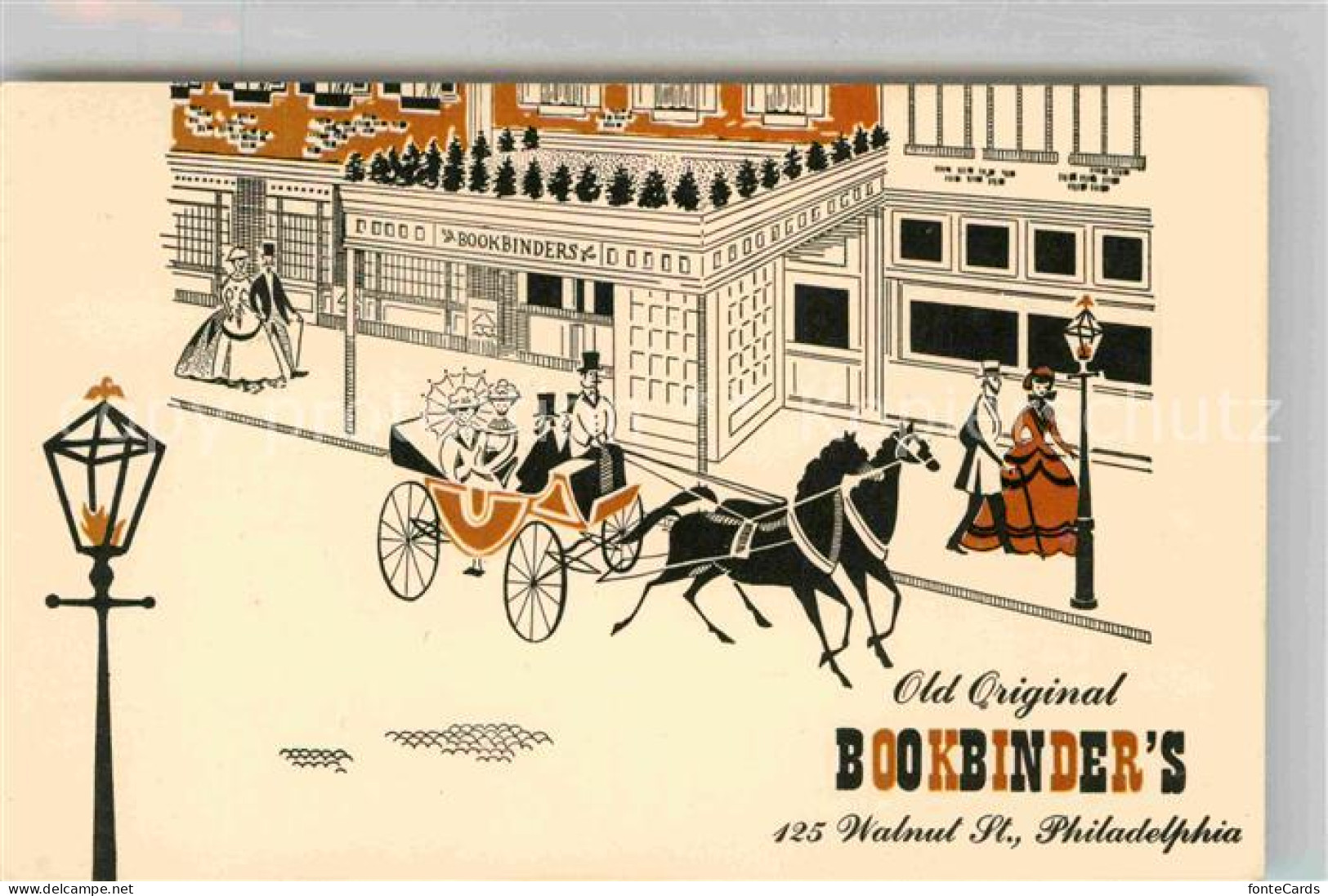 12714237 Philadelphia Pennsylvania Old Original Bookbinders Walnut St Philadelph - Autres & Non Classés