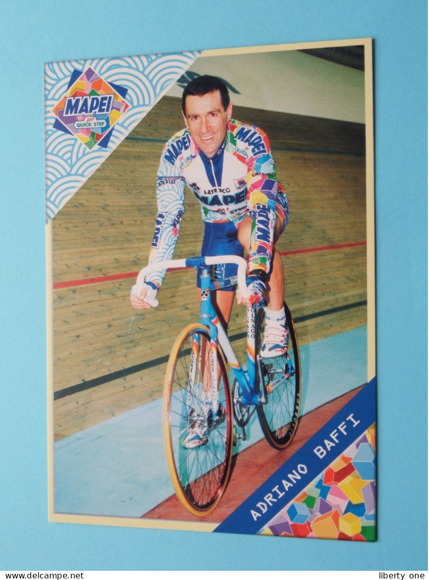 ADRIANO BAFFI > MAPEI Quick Step CYCLING Team ( Zie / Voir SCANS ) Format CP ( Edit.: Sponsor 1999 ) ! - Wielrennen