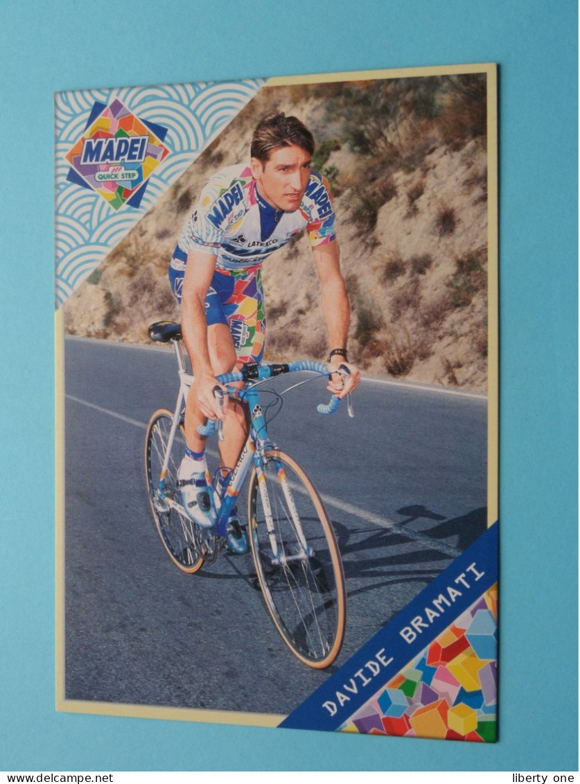 DAVIDE BRAMATI > MAPEI Quick Step CYCLING Team ( Zie / Voir SCANS ) Format CP ( Edit.: Sponsor 1999 ) ! - Cycling