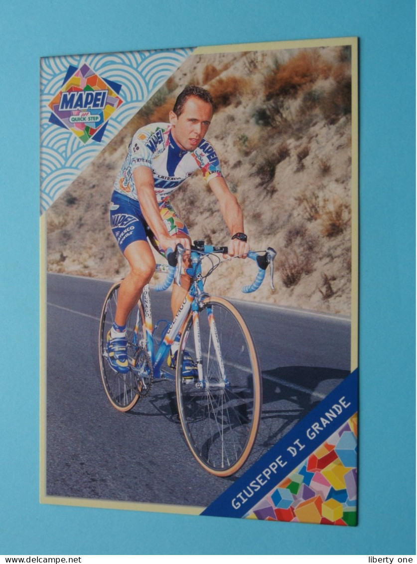 GIUSEPPE DI GRANDE > MAPEI Quick Step CYCLING Team ( Zie / Voir SCANS ) Format CP ( Edit.: Sponsor 1999 ) ! - Ciclismo