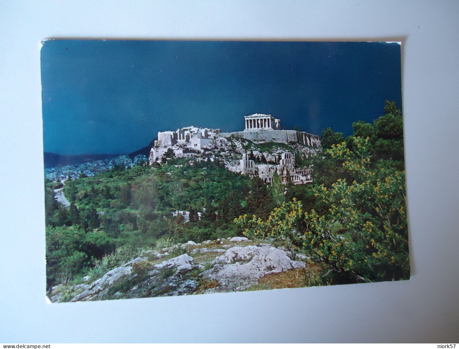 GREECE  POSTCARDS  ACROPOLE ATHENS    ON AIR     FOR MORE PURCHASES 10% DISCOUNT - Grèce