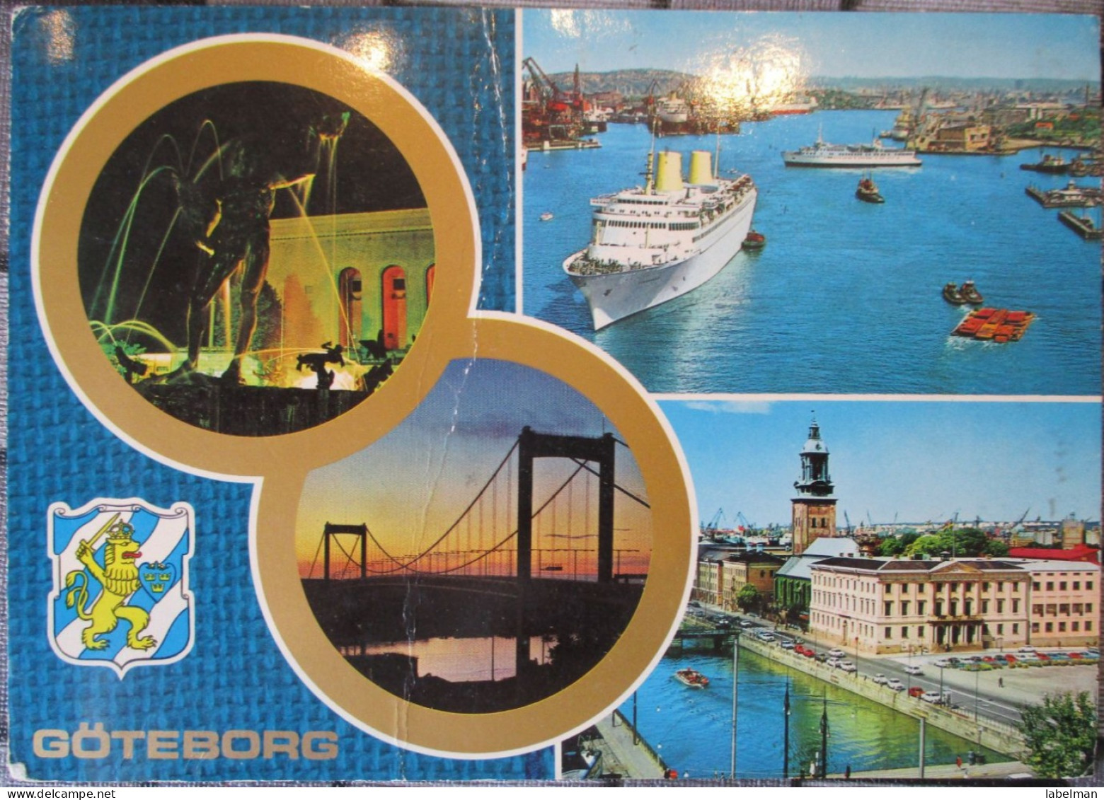 SWEDEN SVERIGE GOTEBORG MULTI VIEW PANORAMA HOTEL POSTCARD ANSICHTSKARTE CARTE POSTALE POSTKARTE CARTOLINA PHOTO CARD - Sweden