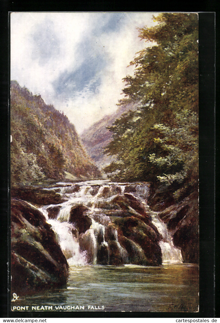 Künstler-AK Raphael Tuck & Sons Nr. 7188: Pont Neath Vaughan Falls  - Tuck, Raphael