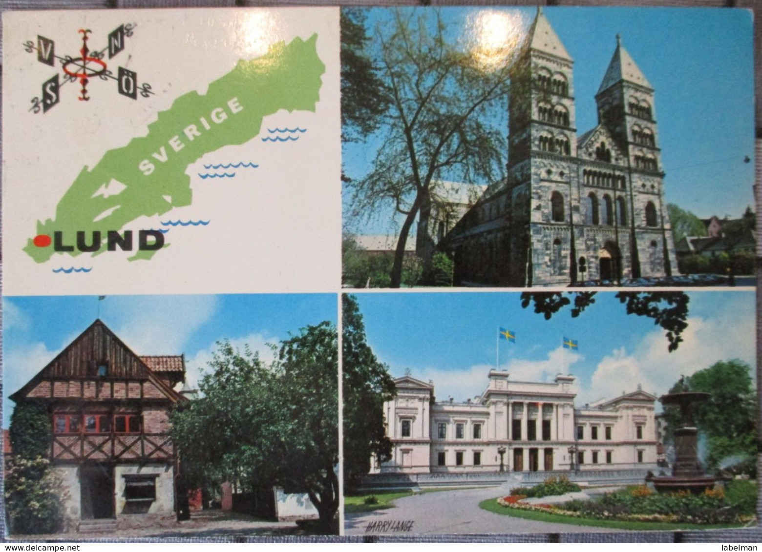 SWEDEN SVERIGE LUND MULTI VIEW PANORAMA  UNIVERSITY POSTCARD ANSICHTSKARTE CARTE POSTALE POSTKARTE CARTOLINA PHOTO CARD - Suecia