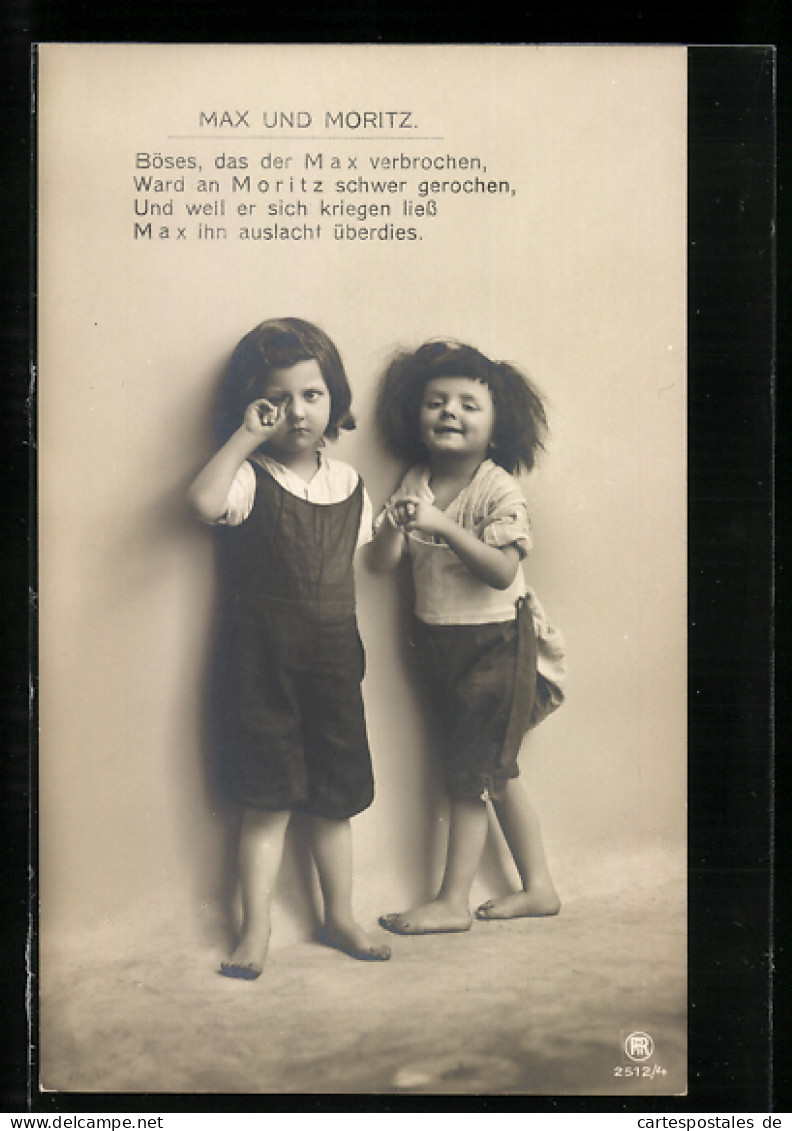 Foto-AK RPH Nr. 2512 /4: Max Und Moritz  - Photographie