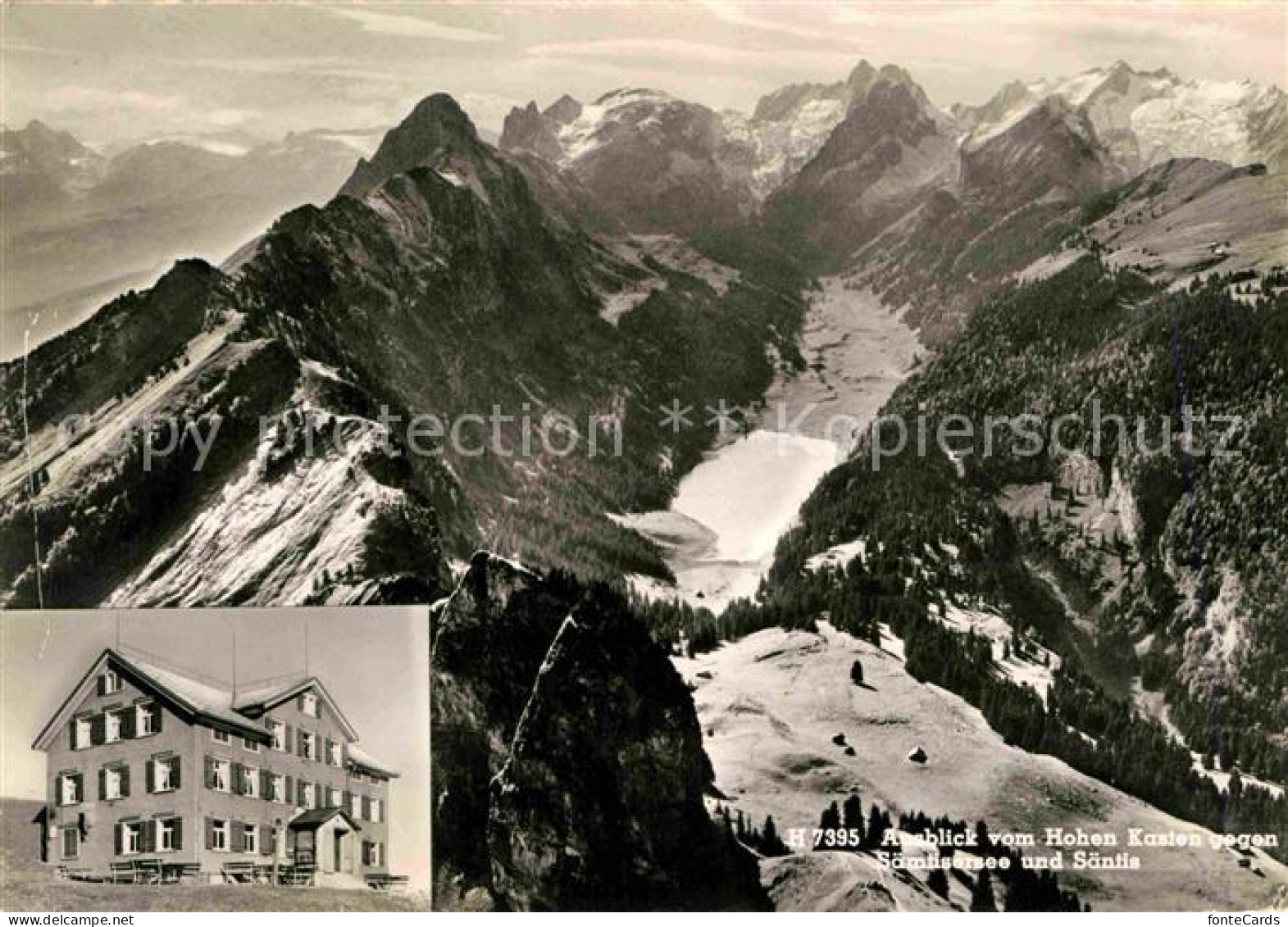 12708581 Weissbad Ausblick Vom Hohen Kasten Gegen Saentisersee Und Saentis Appen - Autres & Non Classés