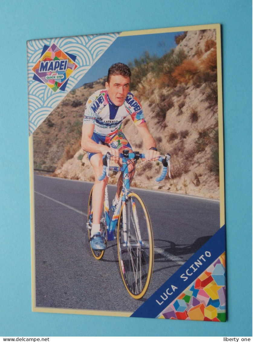 LUCA SCINTO > MAPEI Quick Step CYCLING Team ( Zie / Voir SCANS ) Format CP ( Edit.: Sponsor 1999 ) ! - Ciclismo
