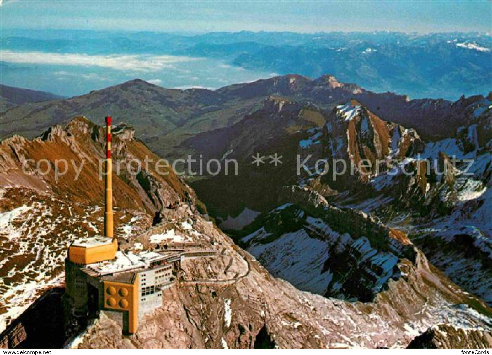 12707328 Saentis AR Bergstation Mit Vorarlberg Fliegeraufnahme Saentis AR - Andere & Zonder Classificatie