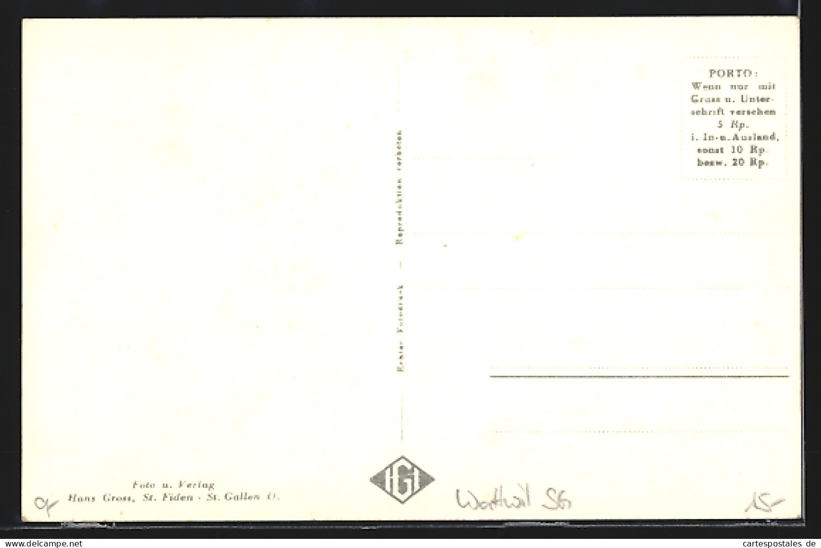 AK Wattwil Togg., Ortsansicht Mit Möbelhaus Zum Jakobshof, Inh. W. Fries  - Wattwil