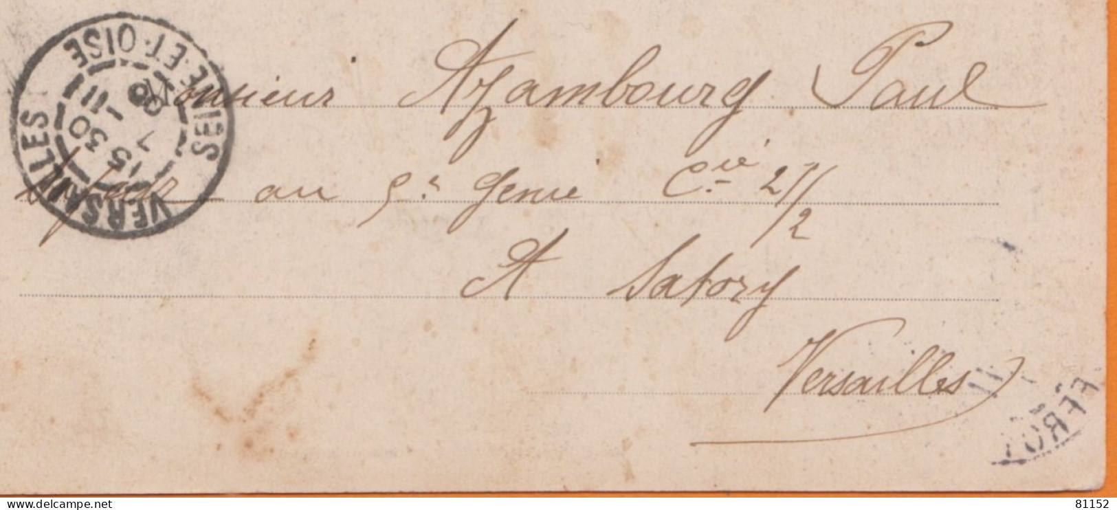 MILITARIA  CPA " La Journée De PITOU " Année 1905 Pour Un MILITAIRE Du Génie à SATORY Versailles - Humoristiques