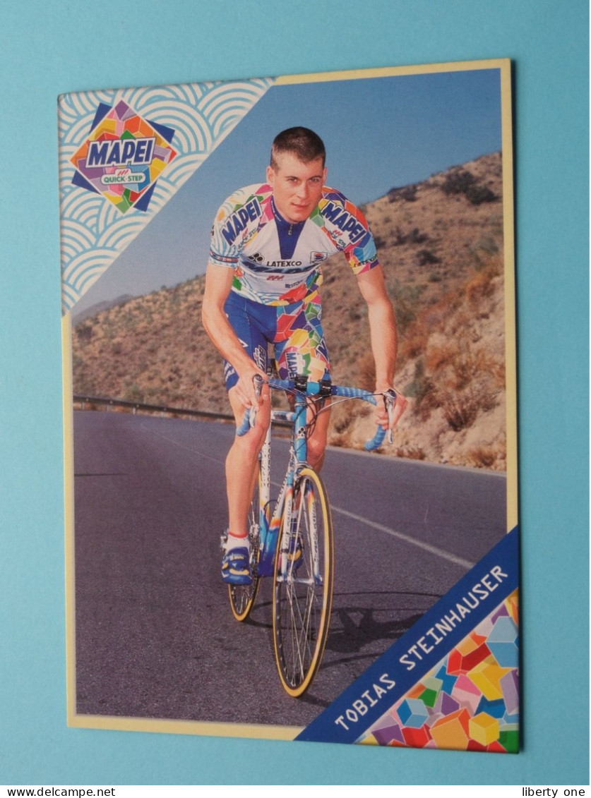 TOBIAS STEINHAUSER > MAPEI Quick Step CYCLING Team ( Zie / Voir SCANS ) Format CP ( Edit.: Sponsor 1999 ) ! - Ciclismo