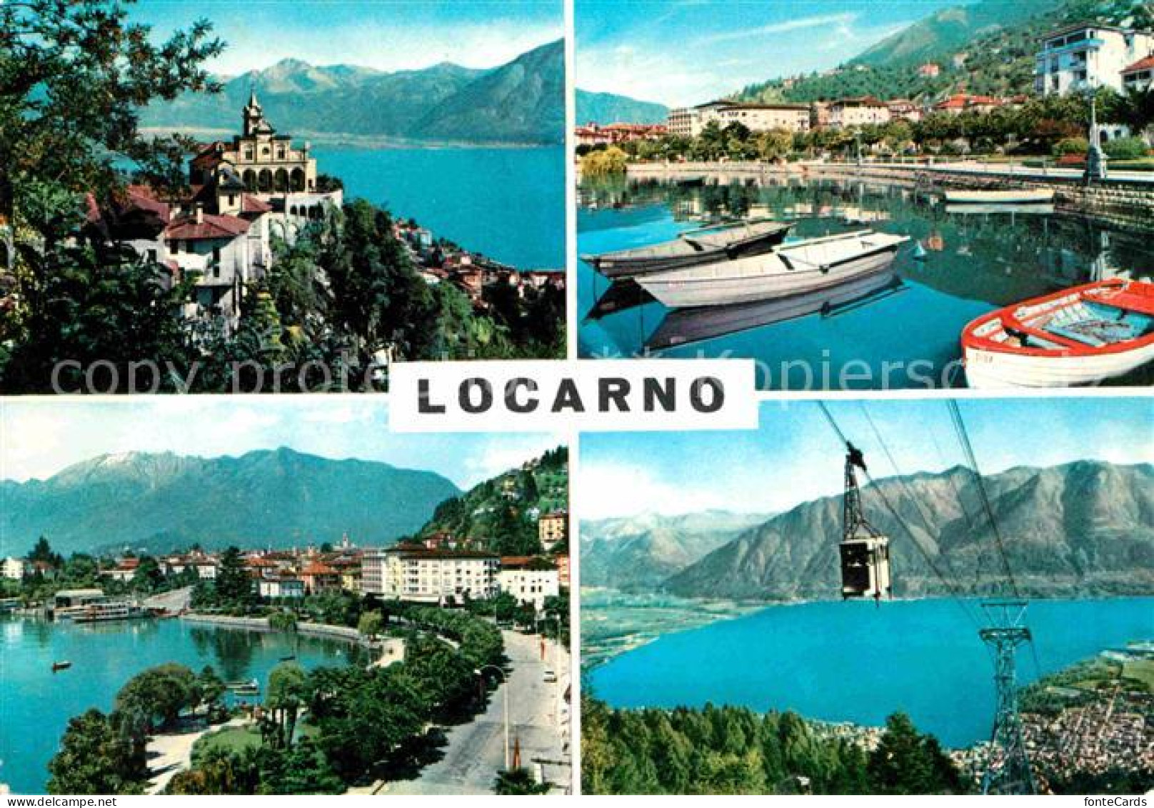 12706230 Locarno Lago Maggiore Madonna Del Sasso Hafenpartie Seilbahn Locarno - Otros & Sin Clasificación