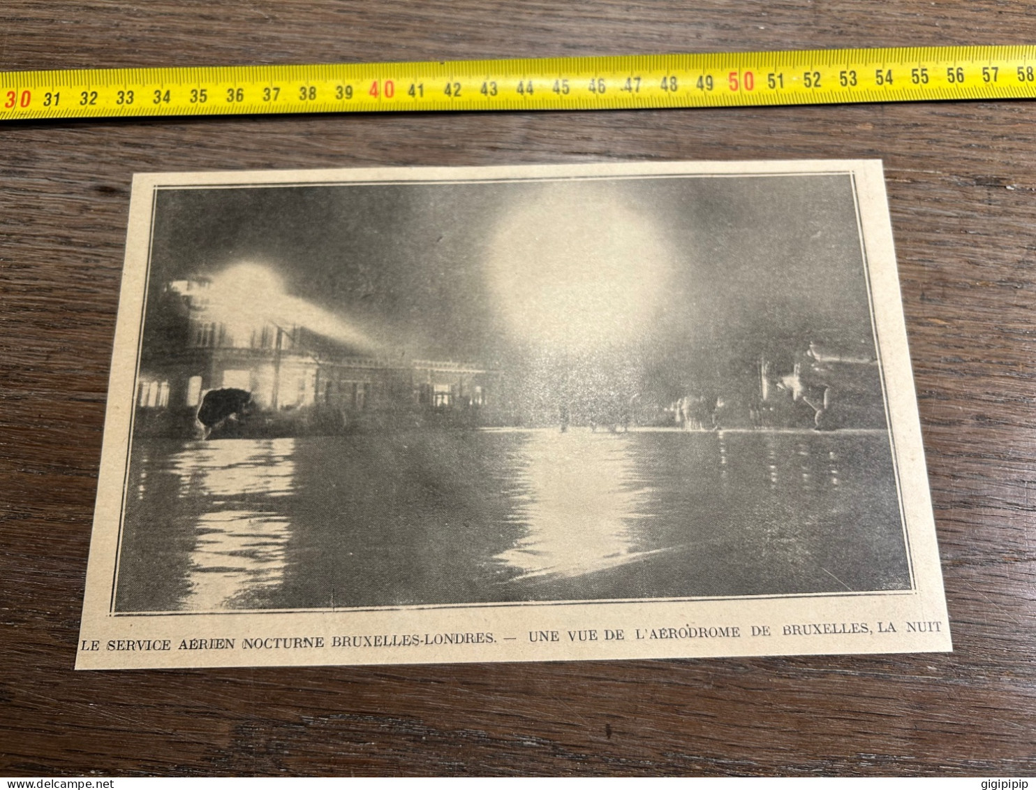 1930 GHI16 SERVICE ADRIEN NOCTURNE BRUXELLES-LONDRES. - UNE VUE DE L'AÉRODROME BRUXELLES Haren Van Crombrugge Cocquyt - Colecciones