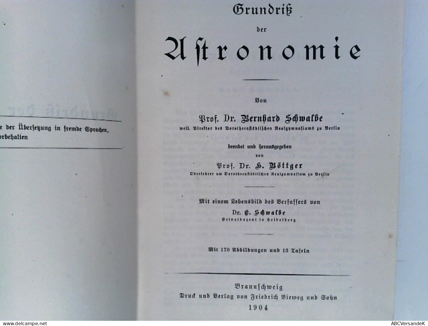 Grundriß Der Astronomie - Sonstige & Ohne Zuordnung