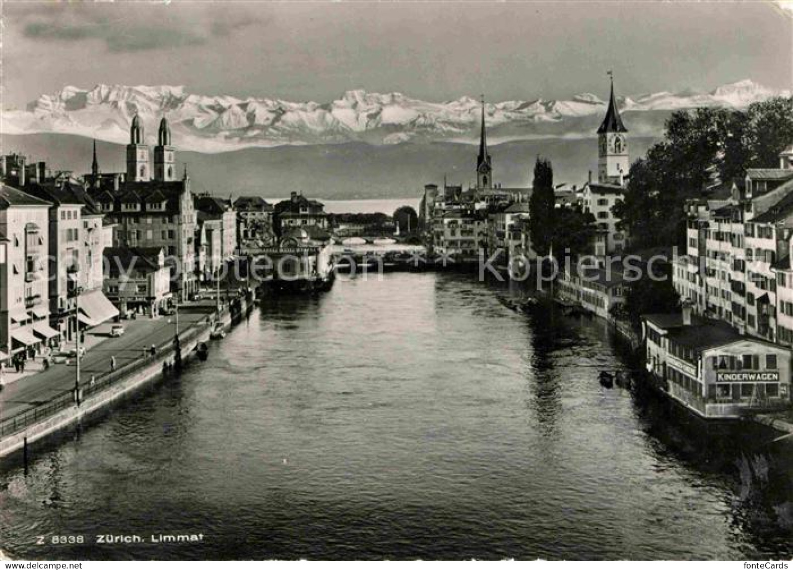 12691553 Zuerich ZH Limmatpartie Mit See Und Alpen Zuerich ZH NZ3 - Andere & Zonder Classificatie