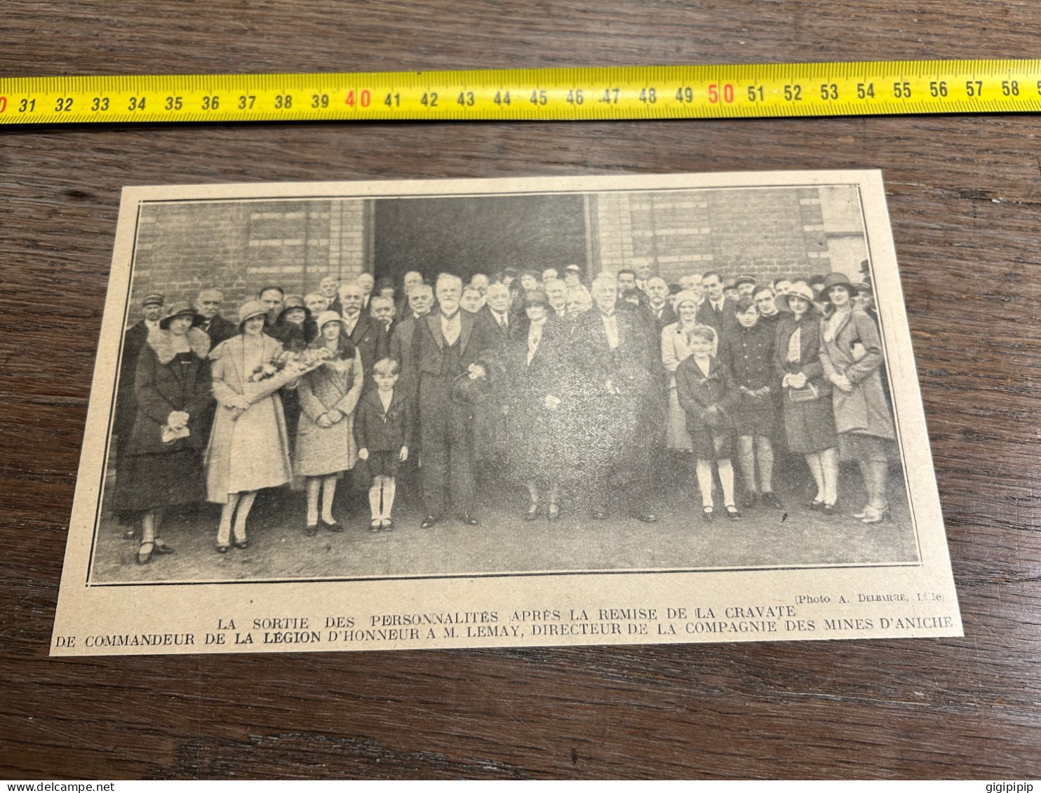 1930 GHI16 REMISE DE LA CRAVATE COMMANDEUR DE LA LÉGION D'HONNEUR A LEMAY MINES D'ANICHE Boy-scouts De Waziers - Collezioni