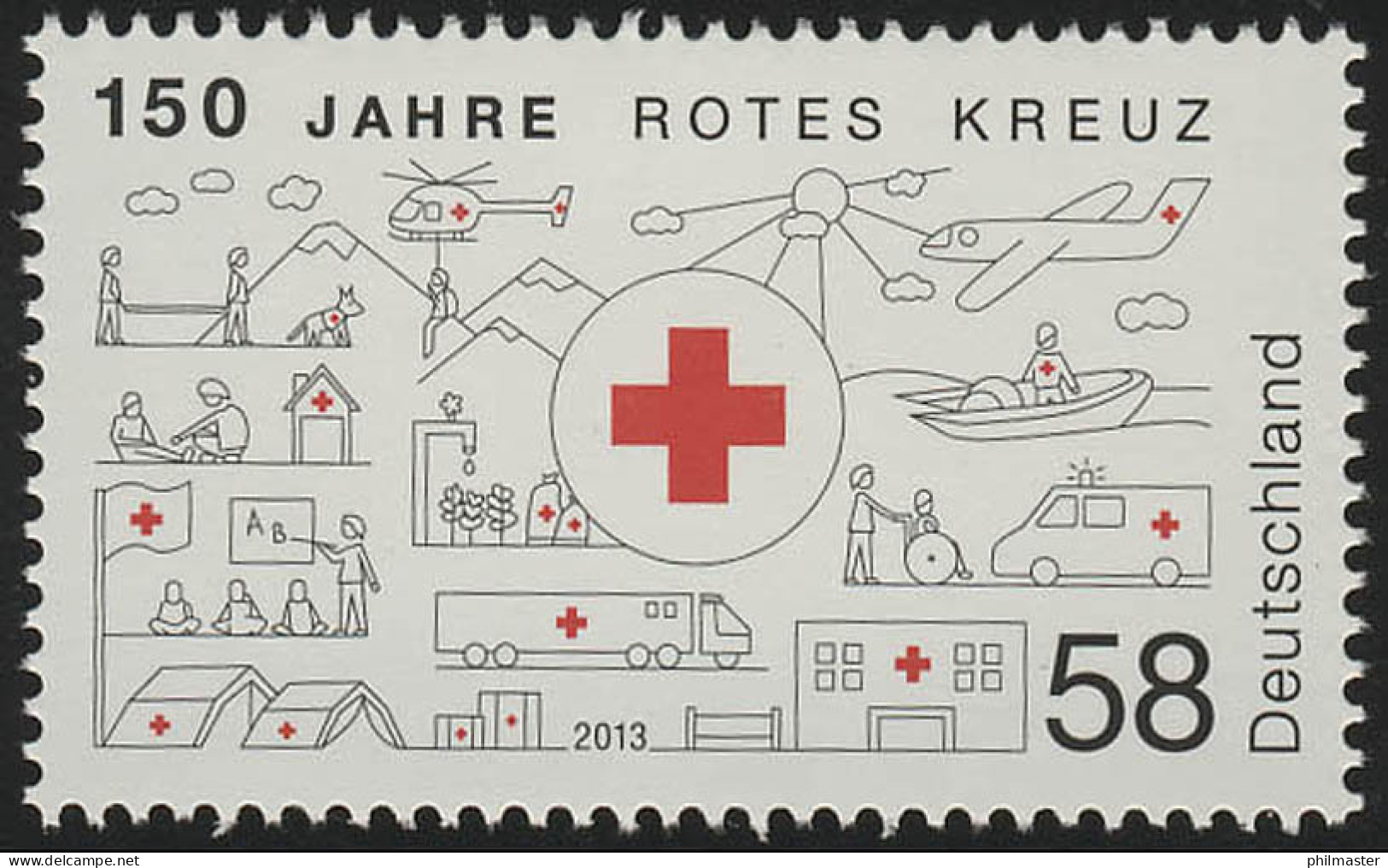 2998 Rotes Kreuz, Postfrisch ** - Ungebraucht